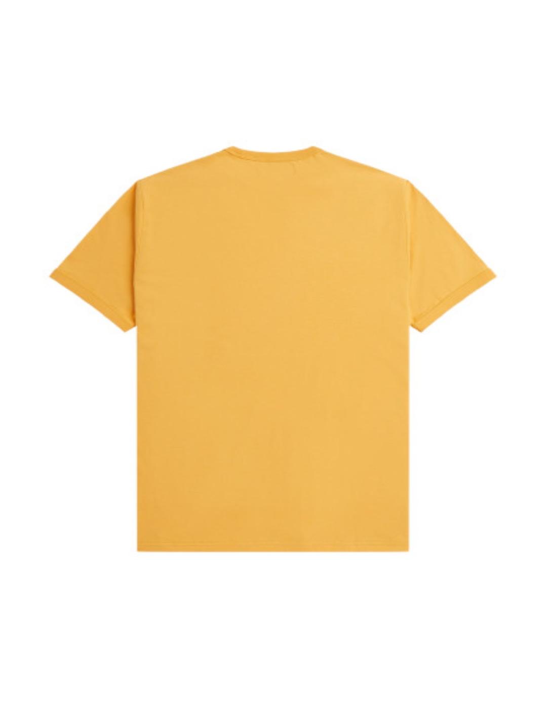 Camiseta Fred Perry Basica amarilla
