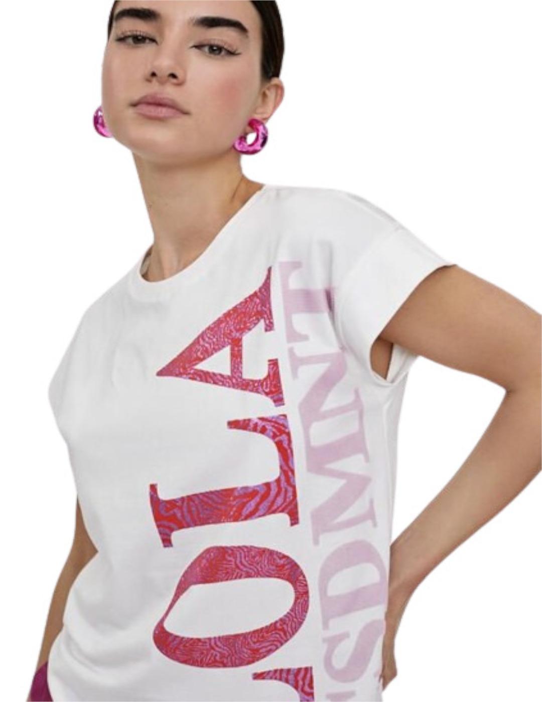 Camiseta Lola Casademunt Lola blanco-rosa