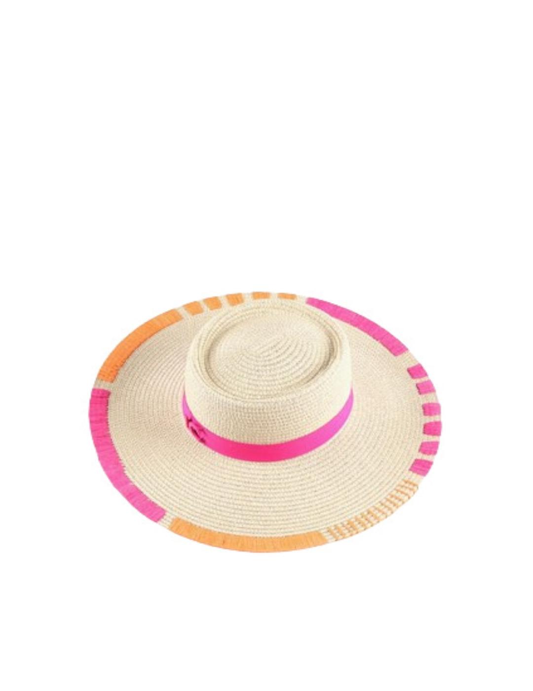 Sombrero LC con detalles de bordados en ala